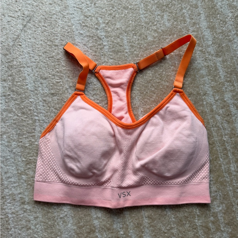 Victoria's Secret Pink and Orange Sports Bra